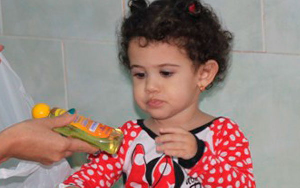 Niña hospitalizada en pediátrico de Villa Clara