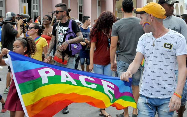 Marcha contra la homofobia.