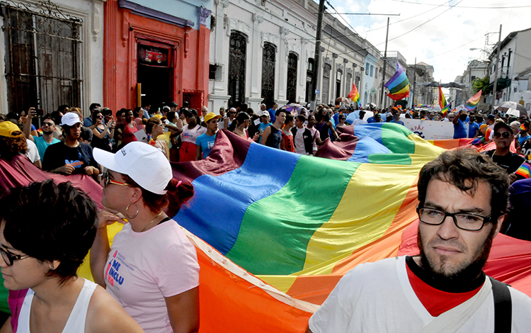 Marcha contra la homofobia.