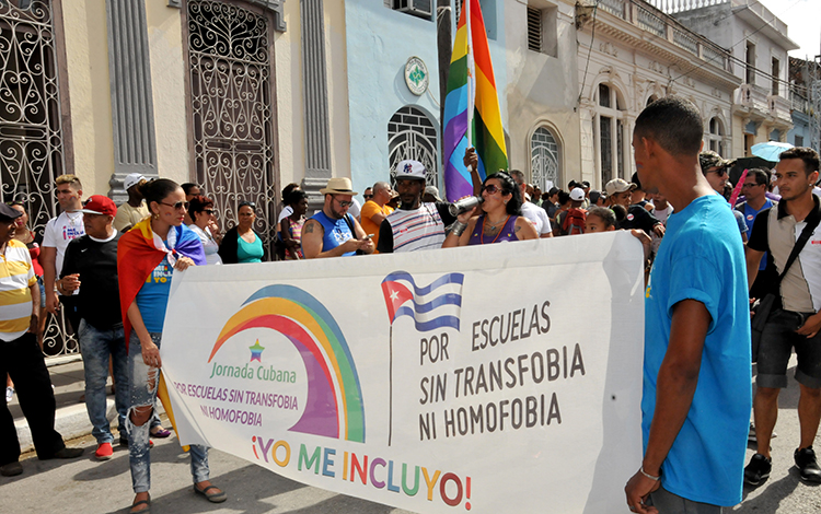Marcha contra la homofobia.