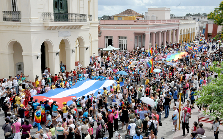 Marcha contra la homofobia y la transfobia en Santa Clara, 17 de mayo de 2017.