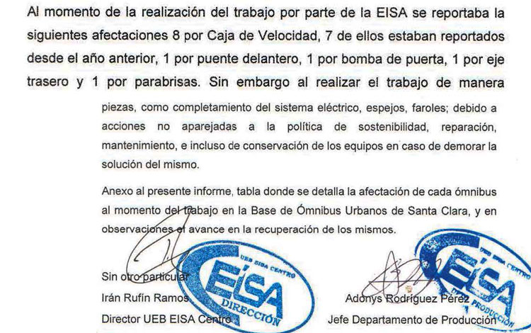Caso ómnibus urbanos.