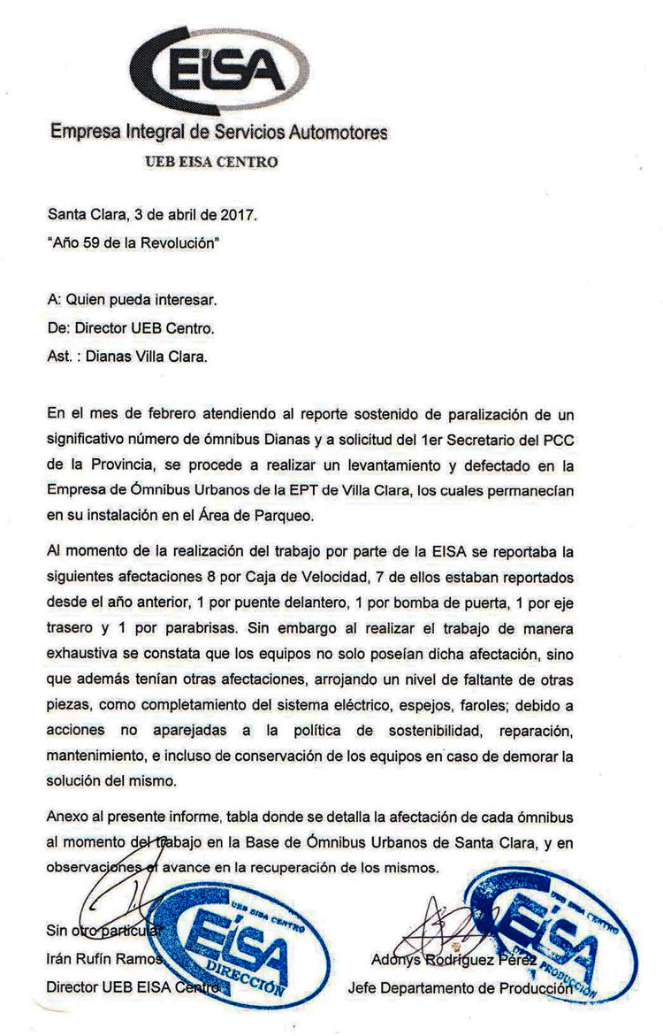 Documento sobre í“mnibus Urbanos.