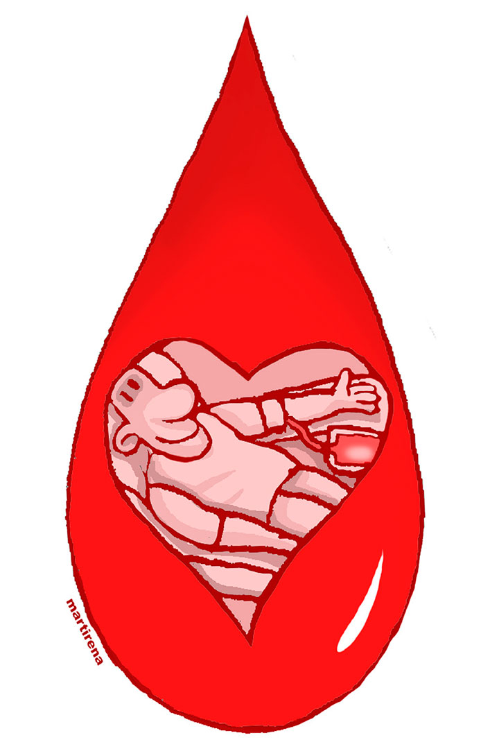 Donante de sangre.