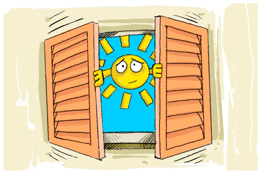 Ilustración del Alfredo Martirena sobre el fin de la etapa de verano.