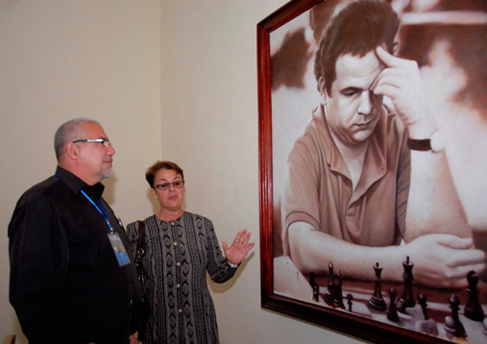 Inauguración del Palacio de Ajedrez Guillermo Garcí­a González, en Santa Clara.