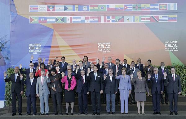 Mandatarios participantes en la III Cumbre de la Celac.