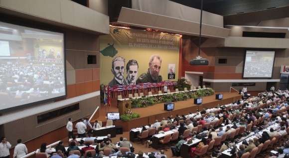 Plenario del VII Congreso del Partido Comunista de Cuba.