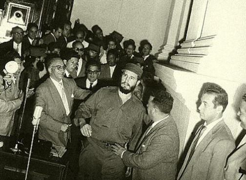 Fidel Castro en visita a Caracas, el 23 de enero de 1959.