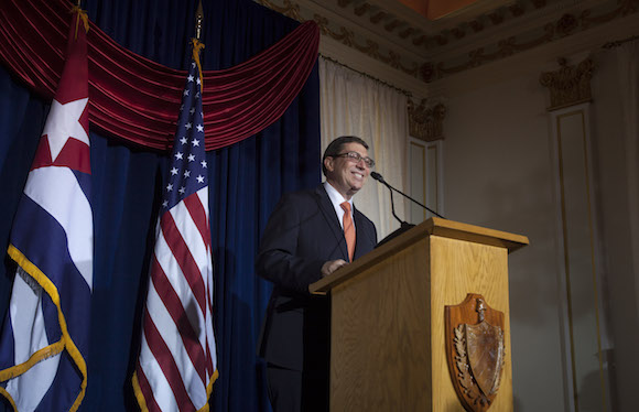 Discurso del canciller cubano Bruno Rodrí­guez en reapertura de embajada de Cuba en EE.UU.