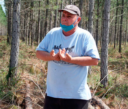 Manuel Portela, especialista del írea de Manejo de Gavilanes.