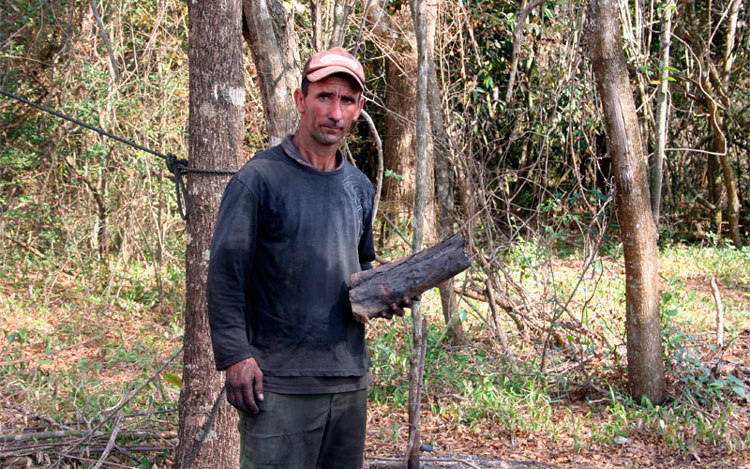 Después de desmontar el horno todos los materiales sobrantes son aprovechados, dice Leonel Pérez López. (Foto: Luis Machado Ordetx)