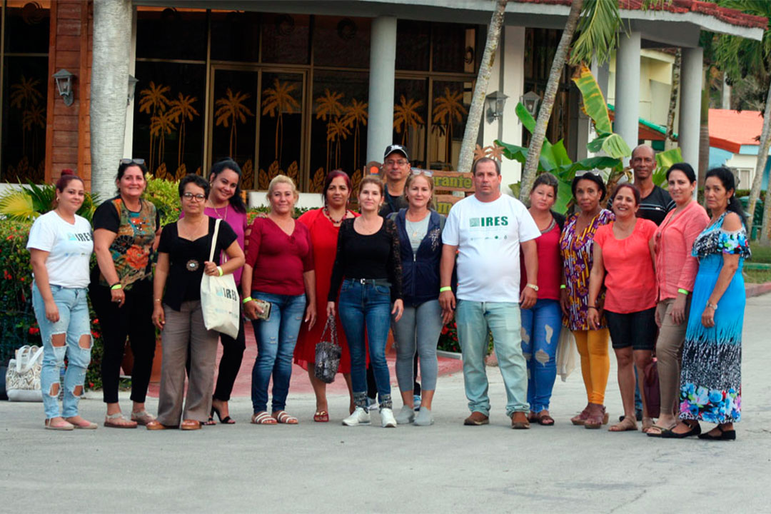 Extensionistas y facilitadores del proyecto internacional IRES en Villa Clara.