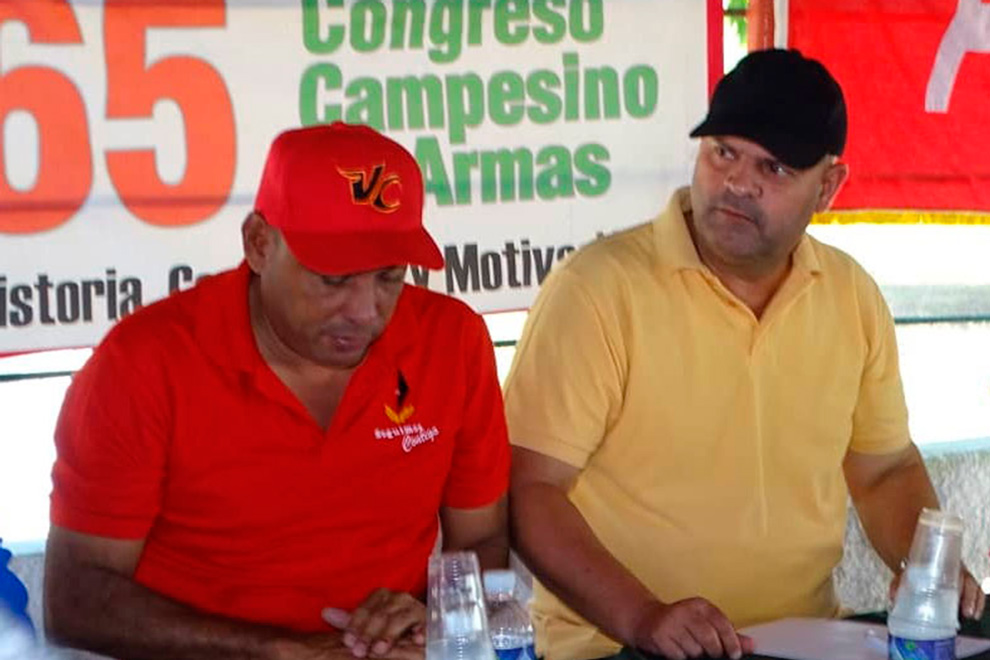 Alberto López Díaz, gobernador de Villa Clara, y Osnay Miguel Colina, primer secretario del PCC en la provincia.