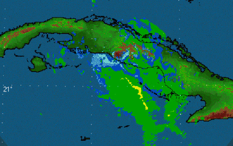 Imagen del radar de Pico San Juan.