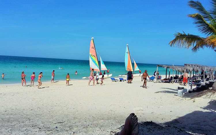Playa en Cuba.