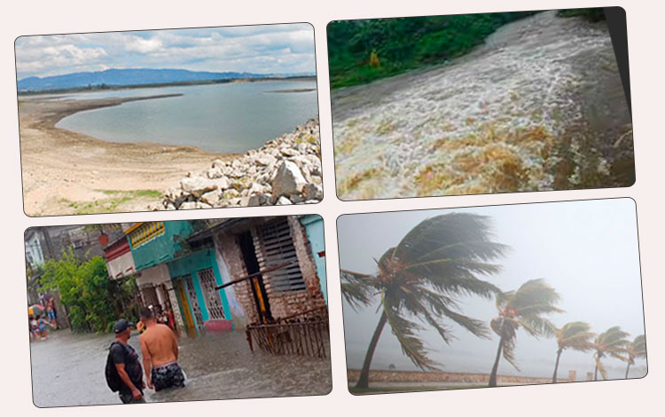 Fotos sobre la sequía, inundaciones, lluvias y fuertes vientos.