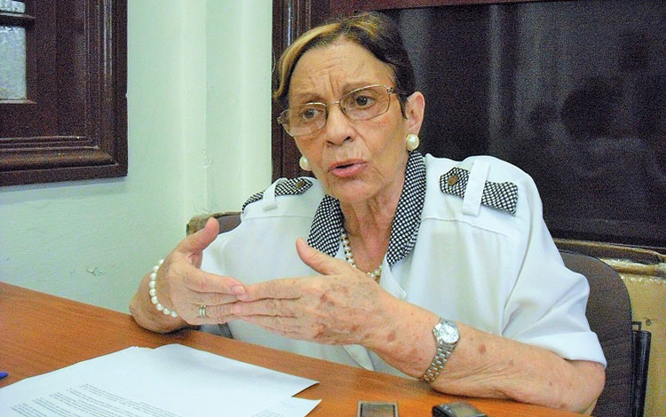 Marí­a del Carmen Velasco, delegada del Citma en Villa Clara.