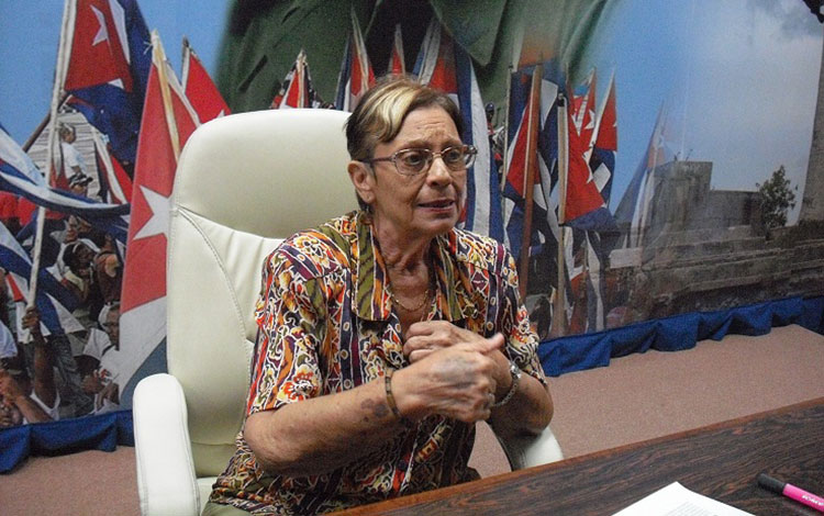 Dra. Marí­a del Carmen Velasco, delegada del Citma en Villa Clara.