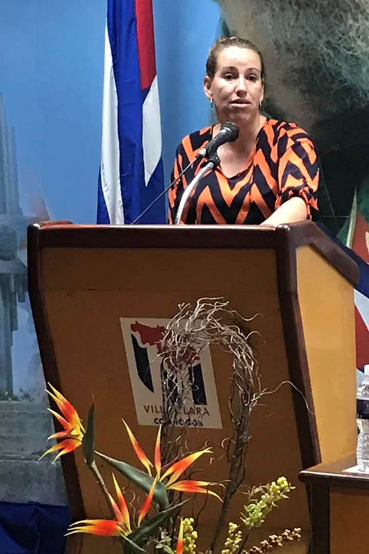 Anabel Díaz Hurtado, presidenta del Consejo Provincial de Ciencias Sociales y Humanísticas de Villa Clara.