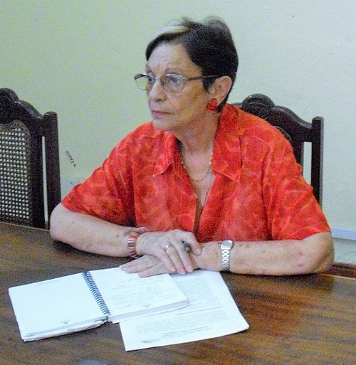 María del Carmen Velasco, delegada del Citma en Villa Clara.