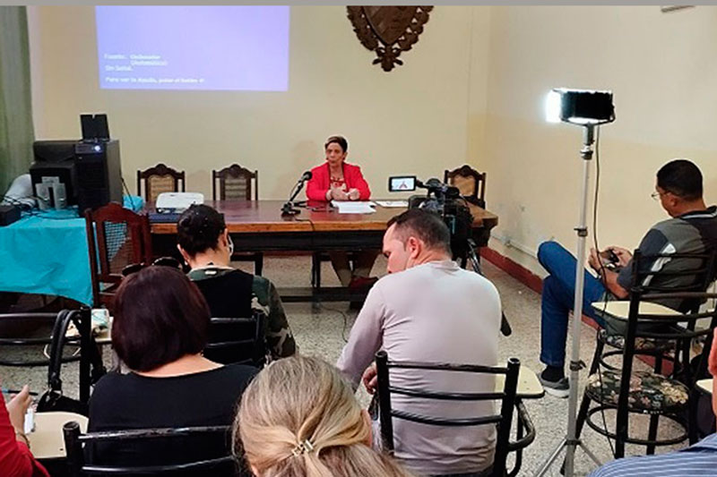 Conferencia de prensa por el inicio de la jornada por el Día de la Ciencia Cubana en Villa Clara.