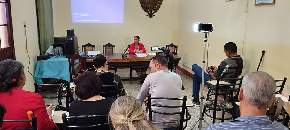 Conferencia de prensa por el inicio de la jornada por el Día de la Ciencia Cubana en Villa Clara.