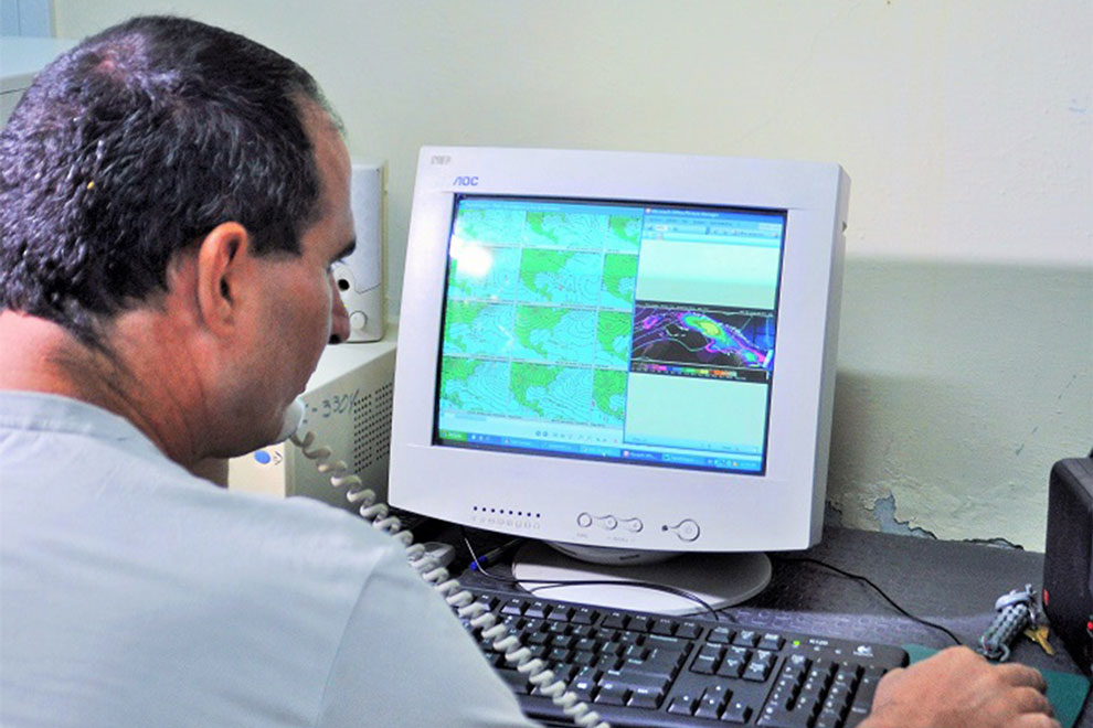 Desarrollo de pronósticos en el Centro Meteorológico Provincial de Villa Clara.