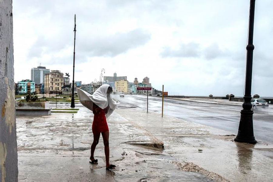 Foto de lluvia en La Habana.