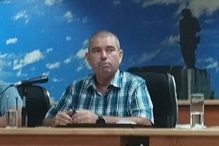 Serguey Martín, miembro del Buró Provincial del PCC en Villa Clara.