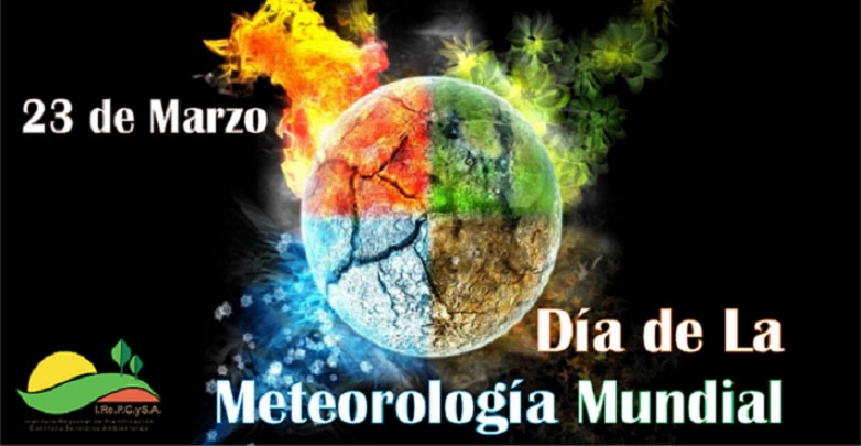 Cartel del Día Mundial de la Meteorología.