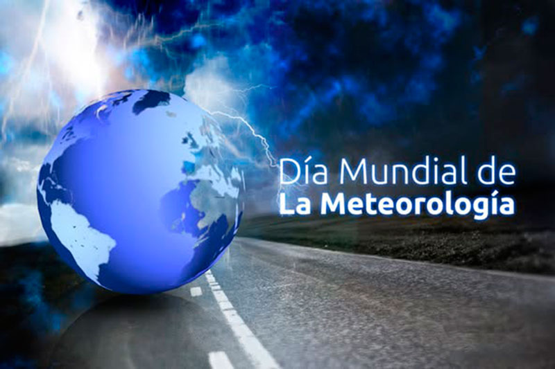 Cartel Día Mundial de la Meteorología.