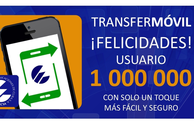 Usuario un millón de Transfermóvil