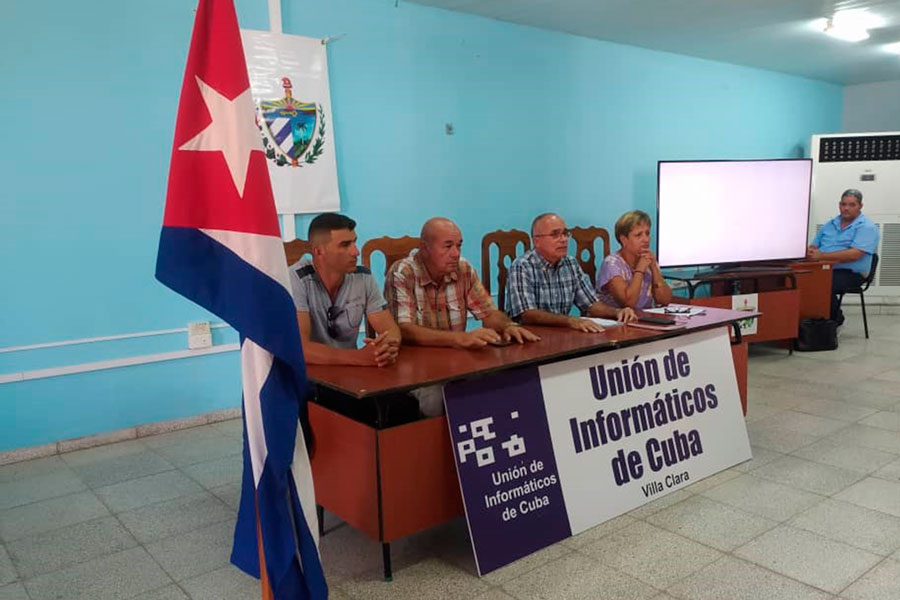 Evento de la Unión de Informáticos de Cuba en Villa Clara, en la II Jornada Nacional de Ciberseguridad.