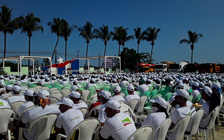 Acto por el aniversario 45 de la Constructora Militar n.o 3.