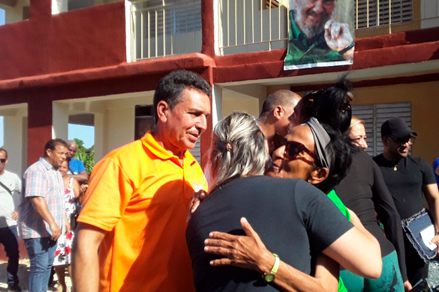 Entrega de las llaves de las nuevas viviendas.