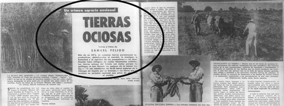 Reportaje interpretativo que apareció en Bohemia, el 21 de abril de 1957, modelo de género en estudios de periodismo. (Fotocopia: Luis Machado Ordetx).