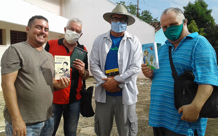 Alejandro Batista, Pablo Broche, Ernesto Miguel Fleites y Joel Sequeda.