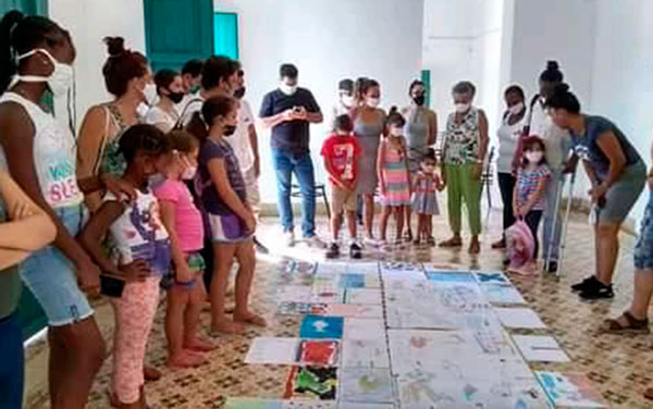 Encuentro del grupo Calibán en la galería de Remedios