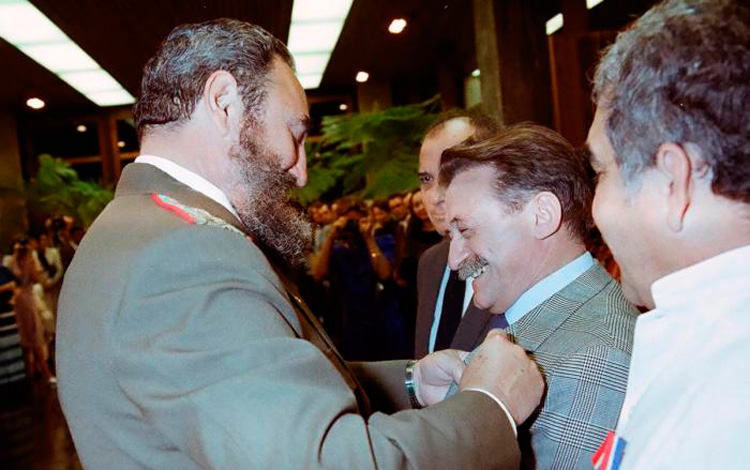 Mario Benedetti y Fidel Castro