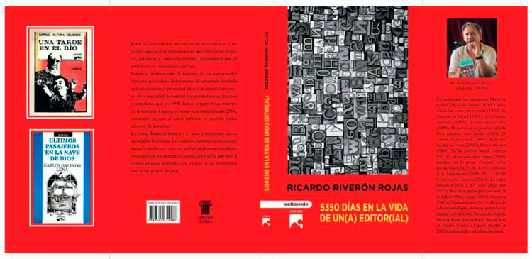 Carátula del libro 5350 dí­as en la vida de un(a) editor(ial), de Ricardo Riverón.