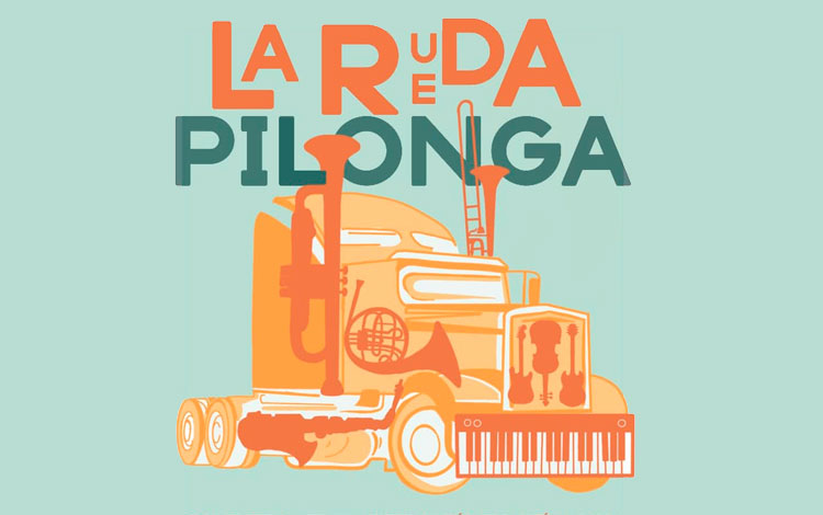 Cartel del concierto itinerante Rueda Pilonga, en Santa Clara.