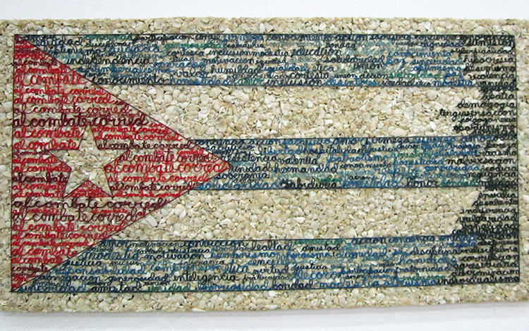 Bandera cubana. Obra de Gregorio Jorge Duménigo del Castillo.