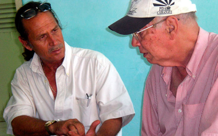 Alberto Anido junto a Luis Machado