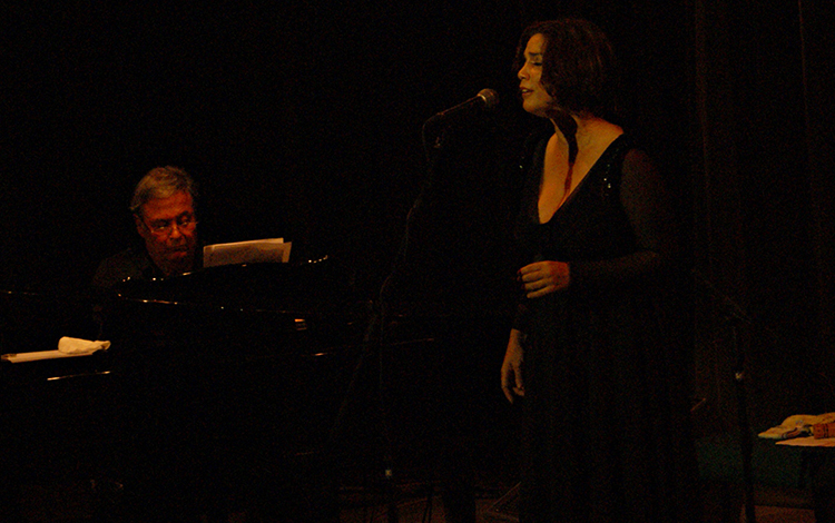 Pianista y compositor José María Vitier y la soprano Bárbara Llanes.