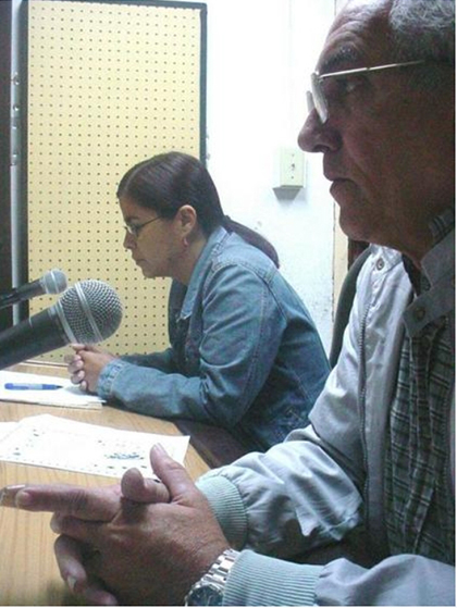 Minoska Cadalso y Franklin Reinoso (fallecido), integrantes del colectivos del programa Patria.