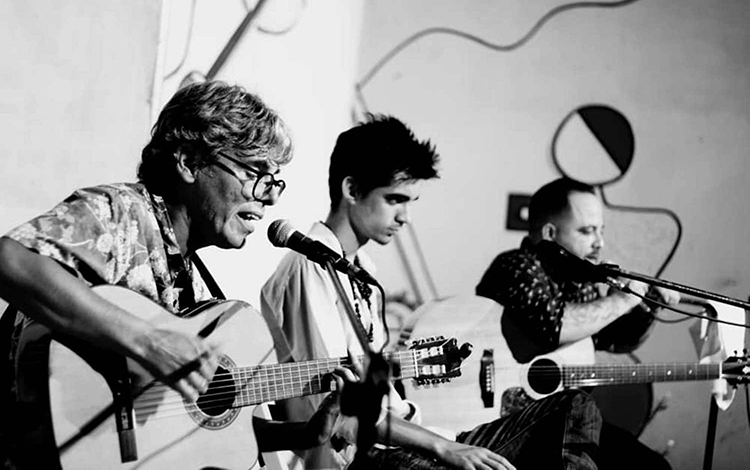 Ariel Barreiros, Marcos David Fernández (el Quíquiri de Cisneros) y Nelson Valdés,