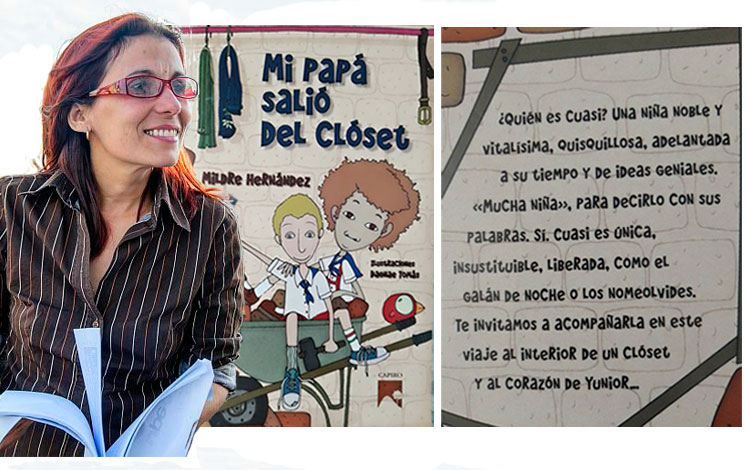 Mildre Hernández y su libro MI papá salió del clóset.