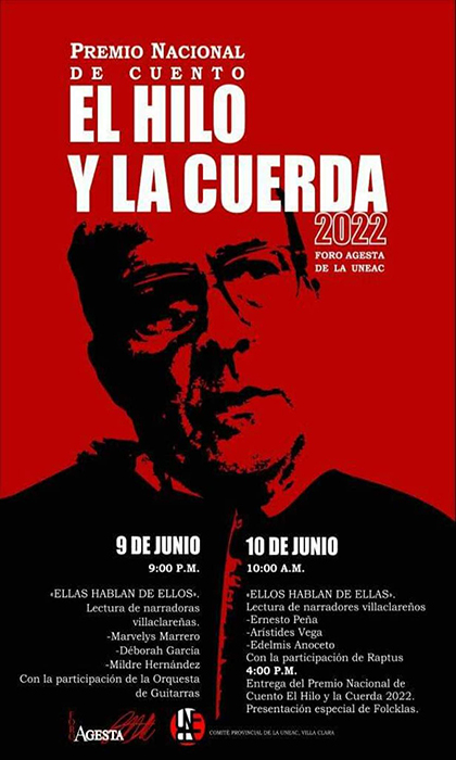 Cartel de la Jornada El Hilo y la Cuerda.