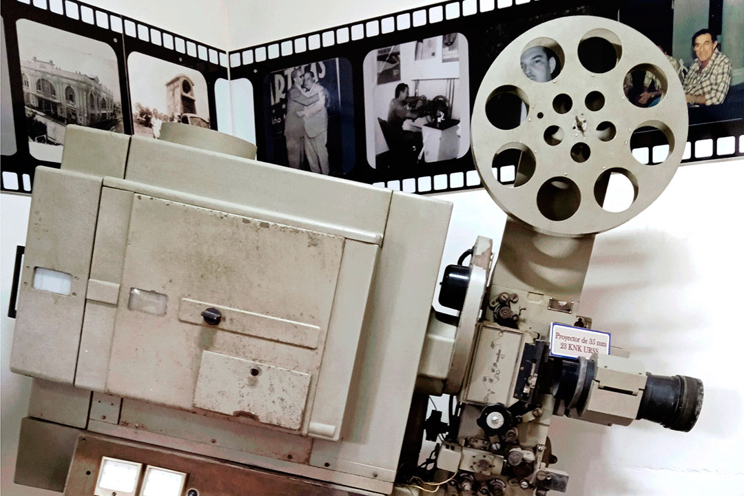 Antiguo proyector de cine.
